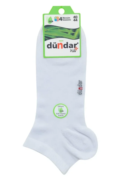 4605 Dündar Erkek Bambu Patik 12'li Beyaz 