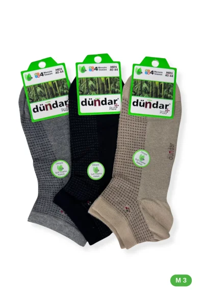 4605 Dündar Erkek Bambu Patik 12'li M3 