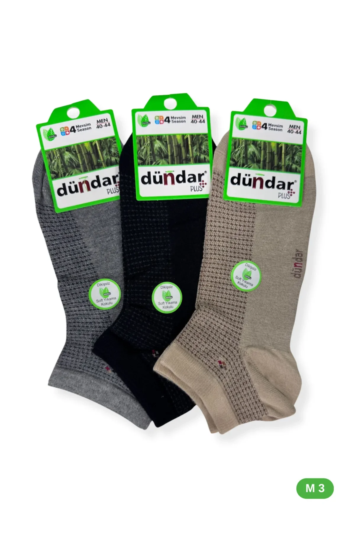 4605 Dündar Erkek Bambu Patik 12'li M3 - 1