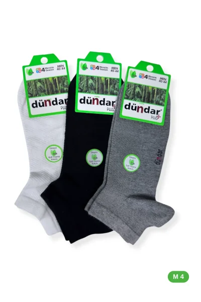 4605 Dündar Erkek Bambu Patik 12'li M4 