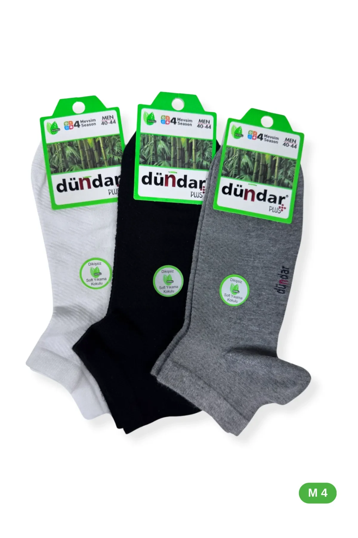 4605 Dündar Erkek Bambu Patik 12'li M4 - 1