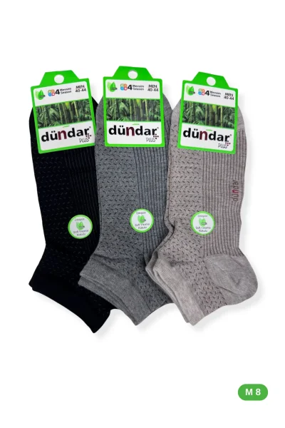 4605 Dündar Erkek Bambu Patik 12'li M8 