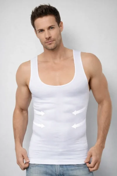 500 Layza Form Erkek Korse Atlet Beyaz 