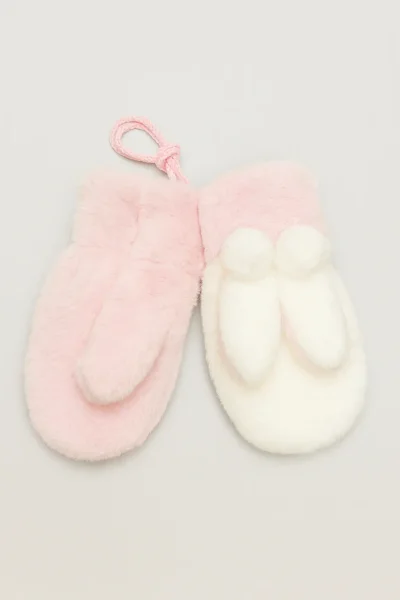 504 İşnar Pelüş Bebe Kar Eldiveni 1-4 Yaş - 3