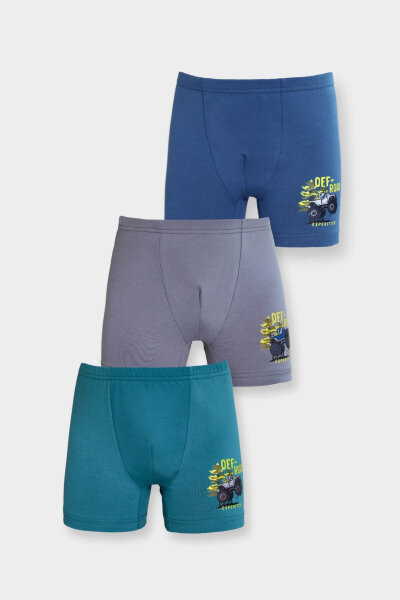 5061 Berrak Erkek Çocuk Boxer 6'lı - BERRAK