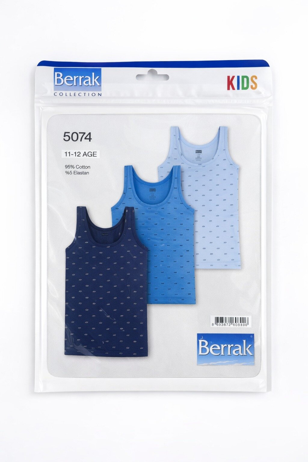 5074 Berrak Erkek Çocuk Atlet 3'lü - 1