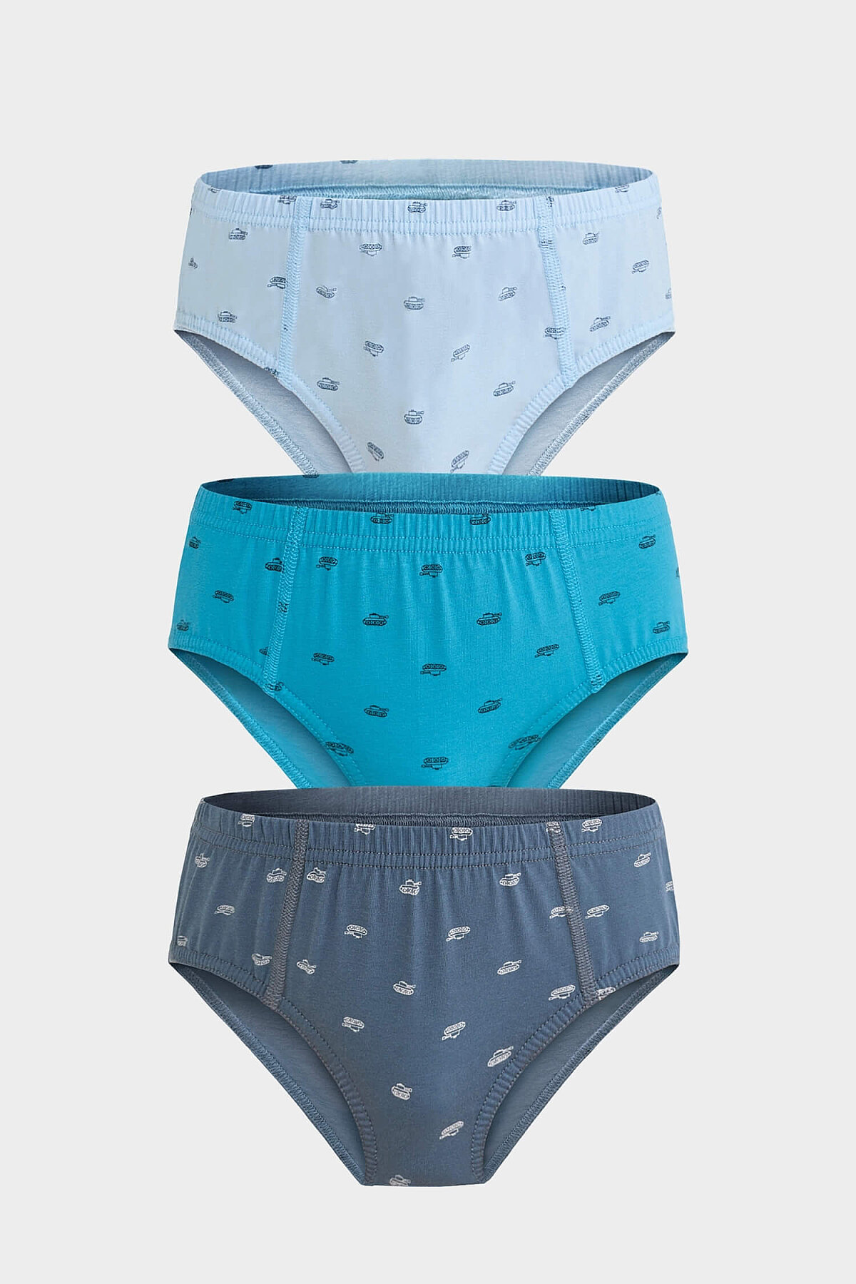 5076 Berrak Erkek Çocuk Slip 3lü - 1
