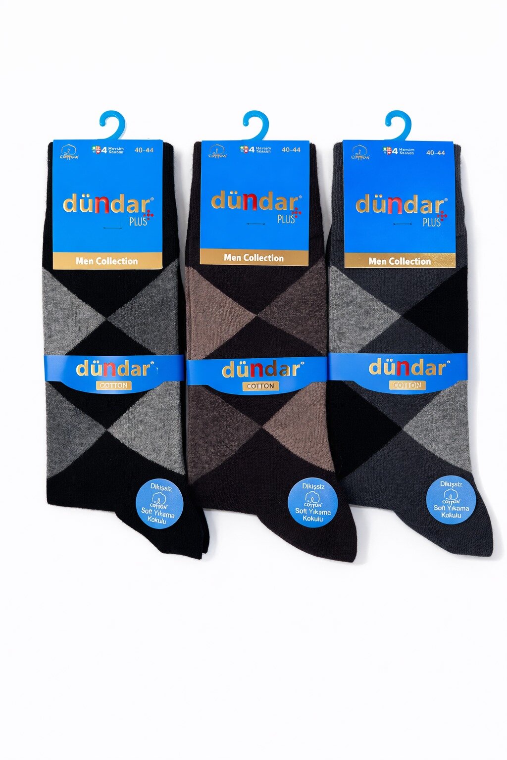 5527 Dündar Erkek Plus Likra Çorap 12li M20 - 1