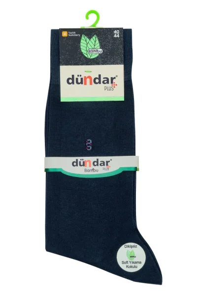 5534 Dündar Erkek Bambu Penye Çorap 12'li Lacivert - 1