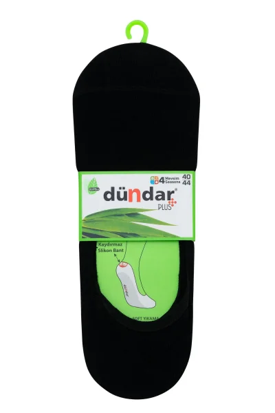 5541 Dündar Erkek Bambu Babet 12'li Paket Siyah - 1