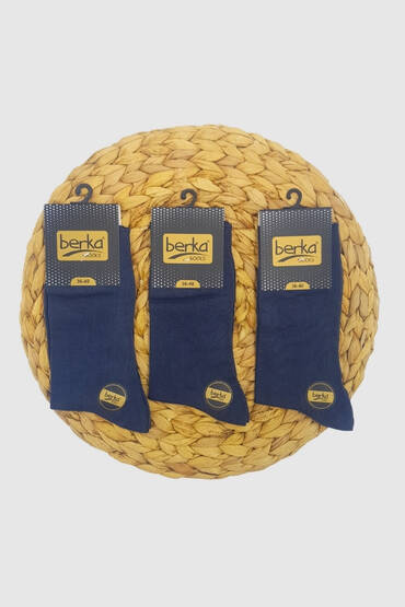 5556 Berka Erkek Penye Çorap 12'li Paket Füme - 4