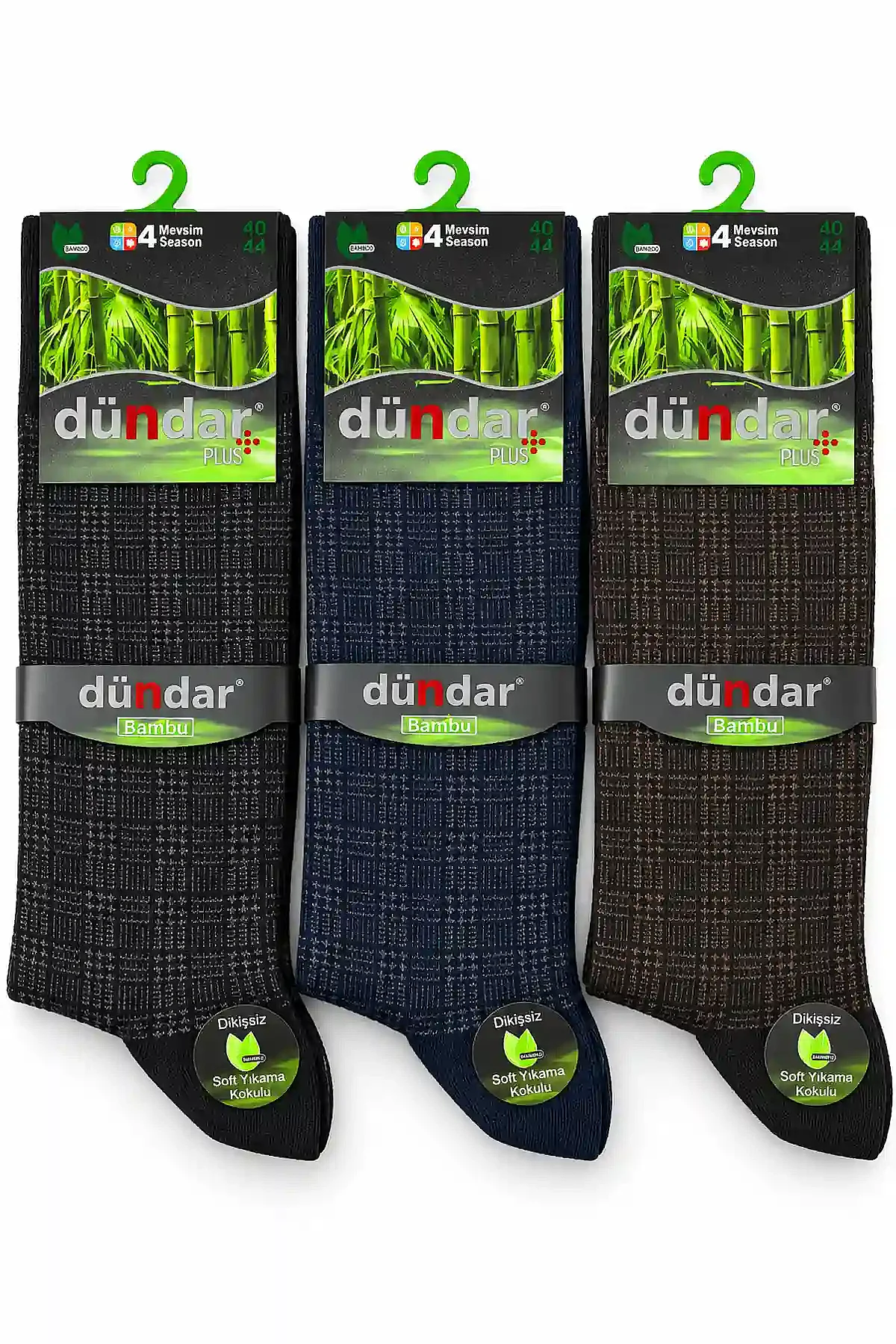 5602 Dündar Erkek Bambu Likra Çorap 12'li M09 - 1
