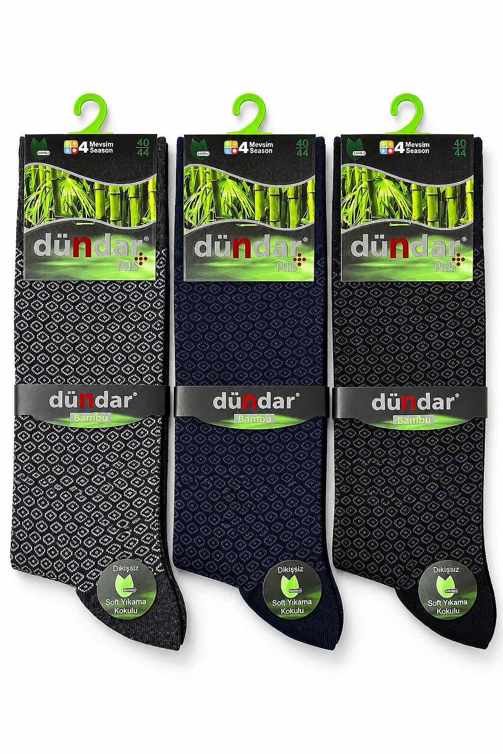 5602 Dündar Erkek Bambu Likra Çorap 12'li M10 - 1