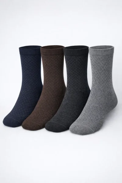 5602 Dündar Erkek Bambu Likra Çorap 12li M61 