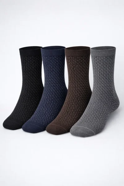 5602 Dündar Erkek Bambu Likra Çorap 12li M62 