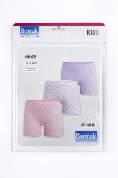 5646 Berrak Kız Çocuk Boxer 3lü - BERRAK
