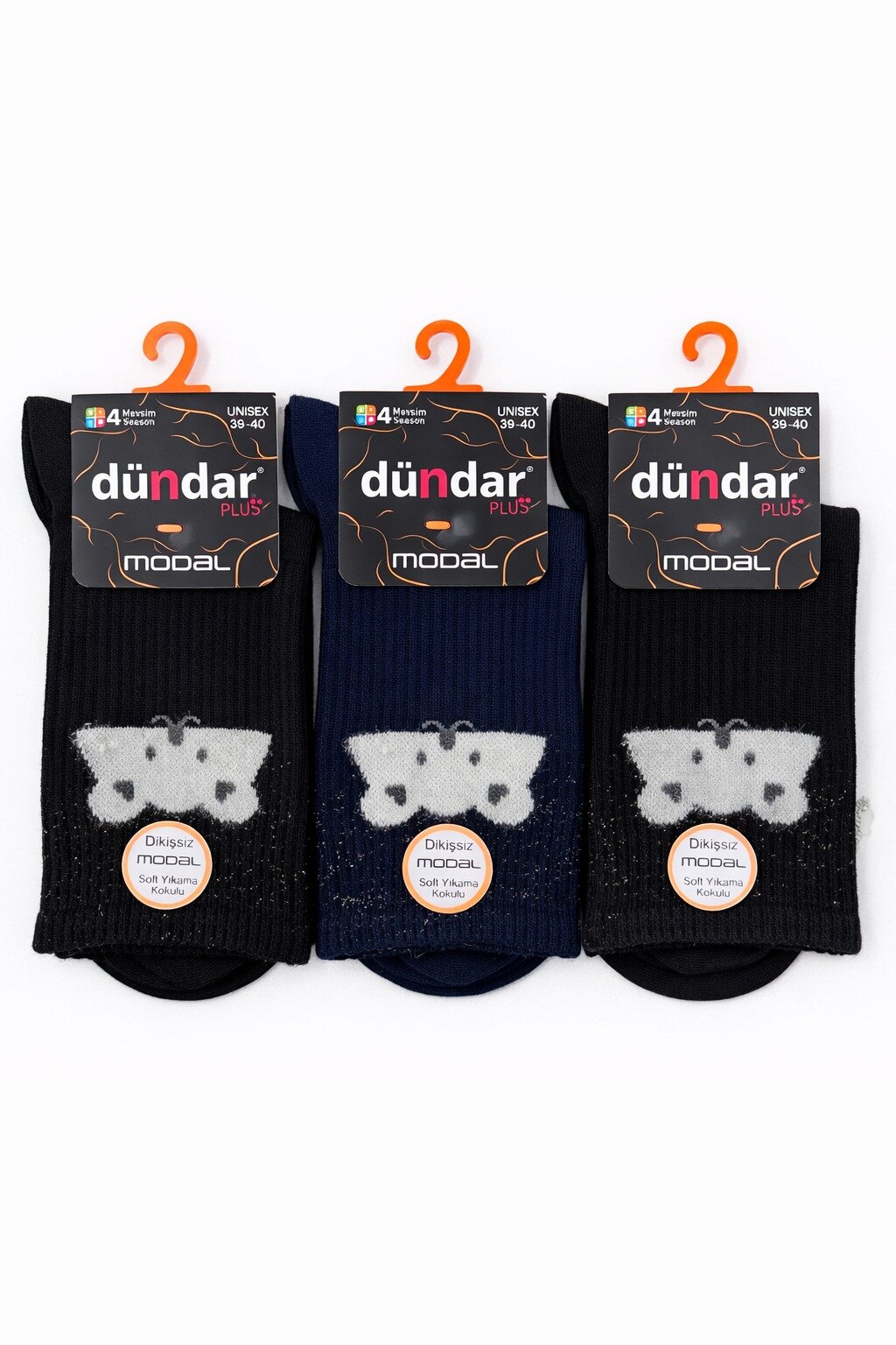 5725 Dündar Kadın Modal Soket Çorap 12'li M-0 - 1