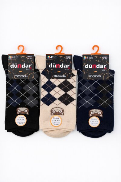 5725 Dündar Kadın Modal Soket Çorap 12'li M-2 - DÜNDAR ÇORAP