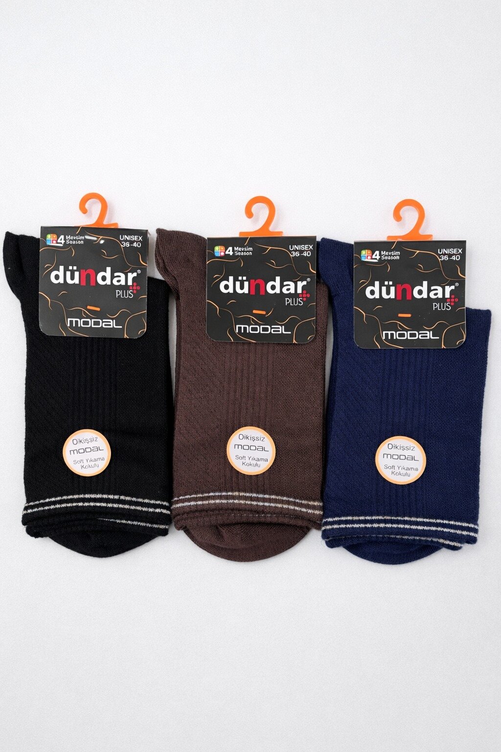 5725 Dündar Kadın Modal Soket Çorap 12'li M-9 - 1