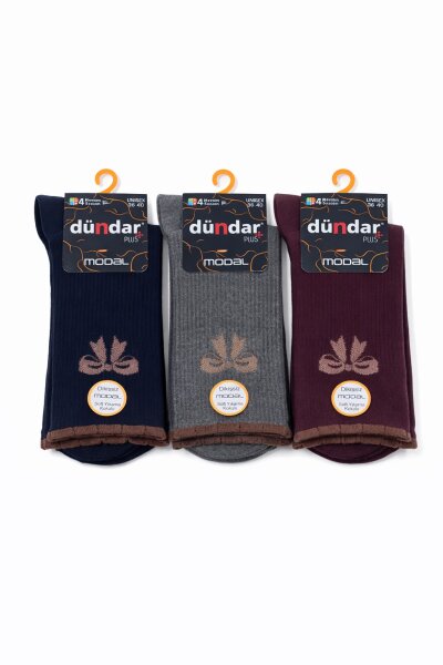 5725 Dündar Kadın Modal Soket Çorap M-4 - DÜNDAR ÇORAP