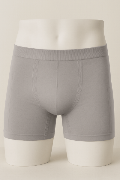 600 Layza Form Erkek Dikişsiz Boxer Gri 