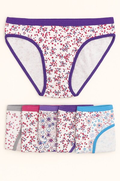 601 Tutku Kadın Desenli Ribana Bikini 12li - TUTKU