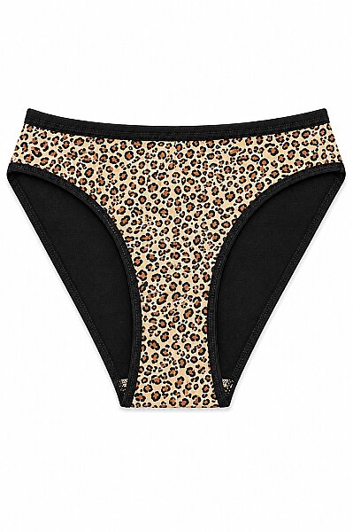 6020 Gümüş Kadın Alara Baskılı Bikini 12li Leopar