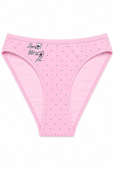 6032 Gümüş Kadın Alara Baskılı Bikini 12li Pembe
