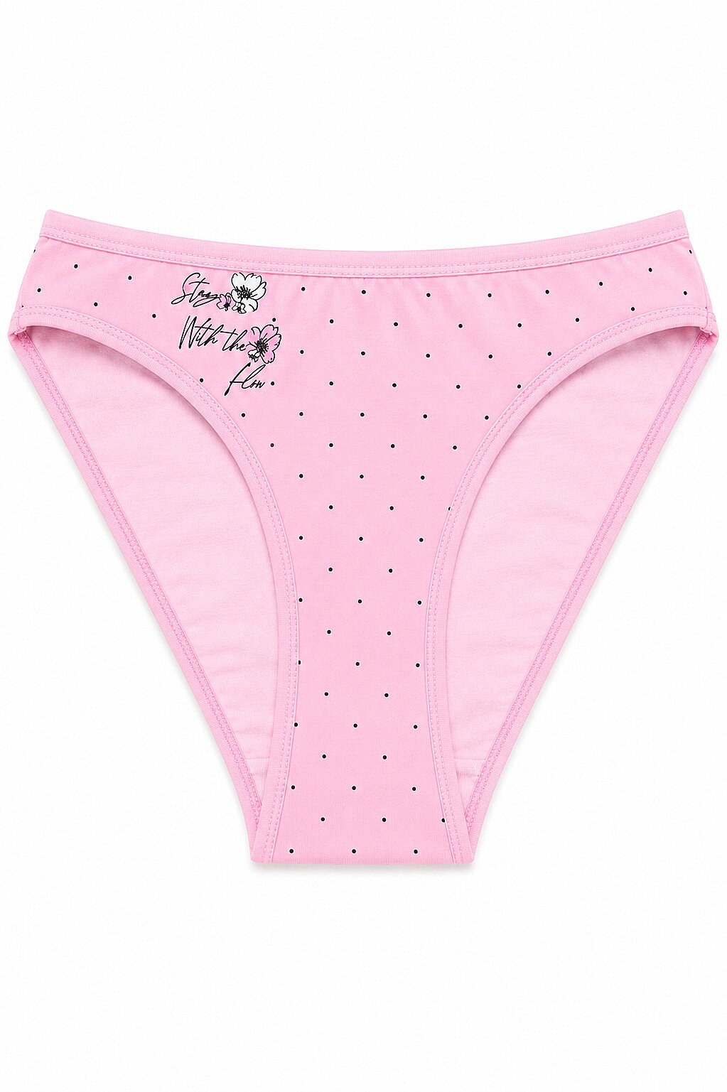 6032 Gümüş Kadın Alara Baskılı Bikini 12li Pembe - 1