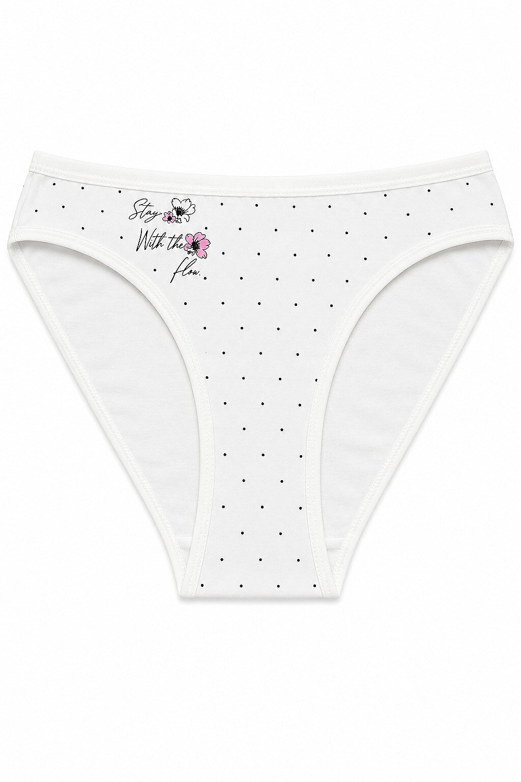 6032 Gümüş Kadın Alara Baskılı Bikini 12li Ekru - 1