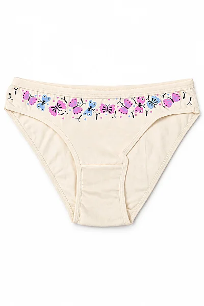 6034 Gümüş Kadın Nisa Bikini 12'li Ekru
