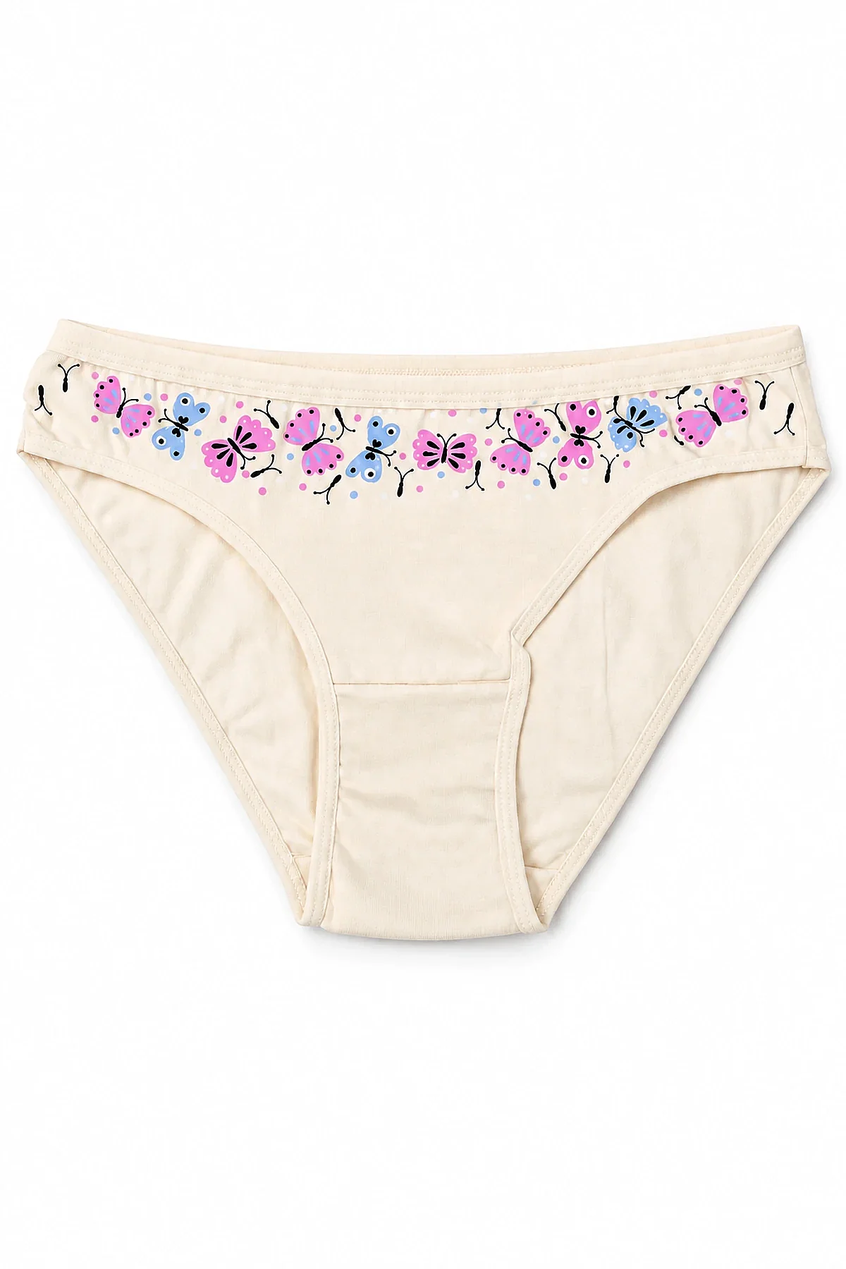 6034 Gümüş Kadın Nisa Bikini 12'li Ekru - 1