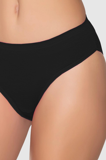6045 Gümüş Kadın Bikini Siyah 12'li - GÜMÜŞ