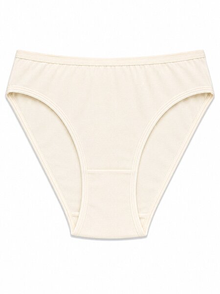 6051 Gümüş Kadın Bikini 12li Ekru