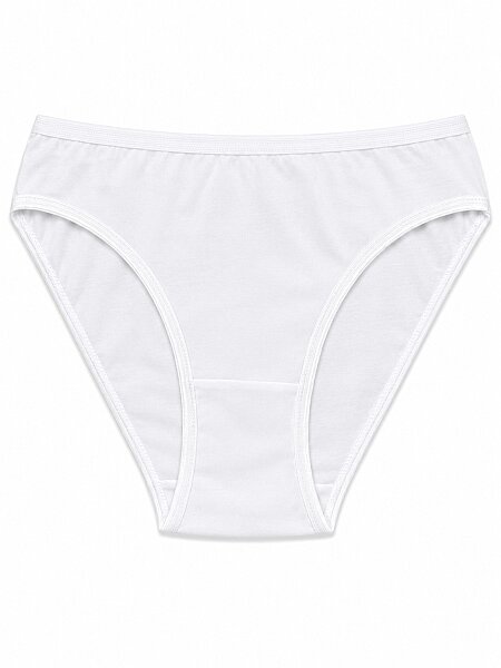 6051 Gümüş Kadın Bikini 12li Beyaz