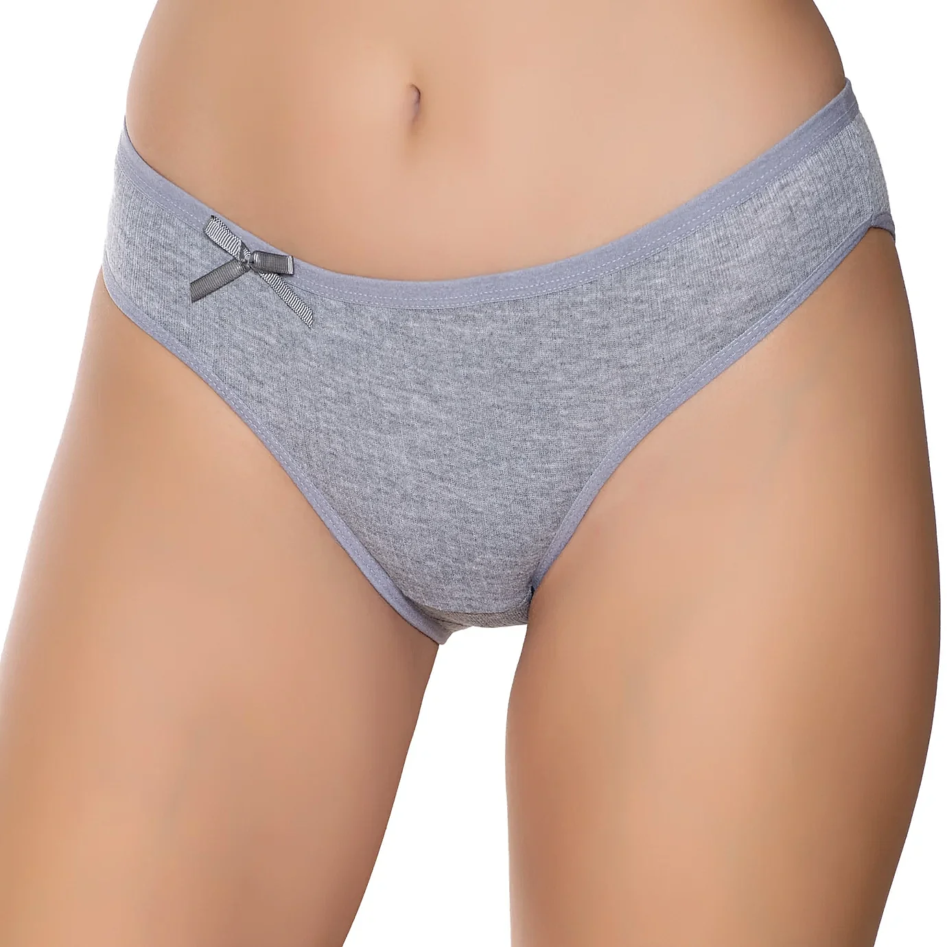 6095 Gümüş Kadın Bikini 12'li Gri - 1