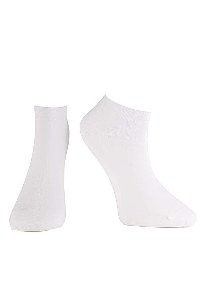 6100 Jiber Erkek Modal Patik 12li Beyaz - 4