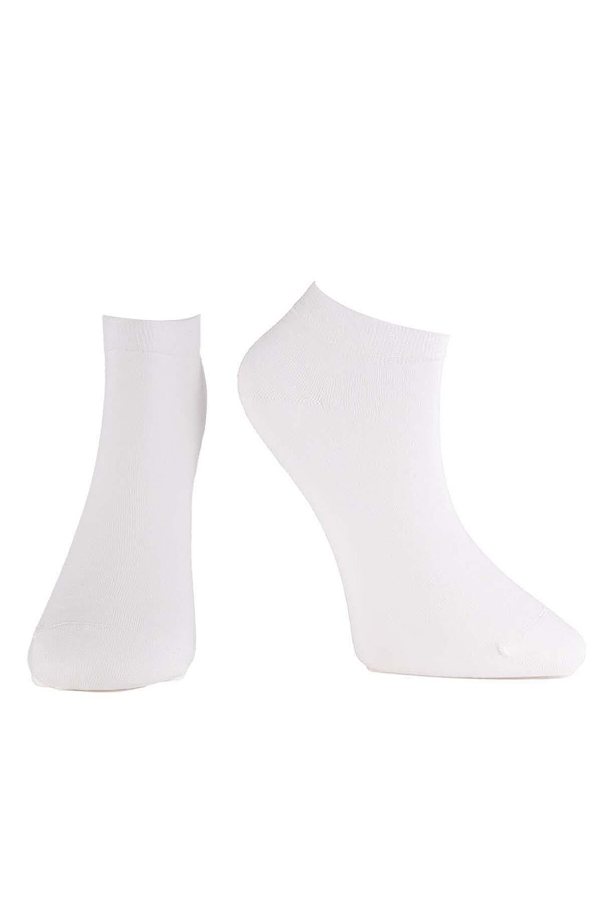 6100 Jiber Erkek Modal Patik 12li Beyaz - 4