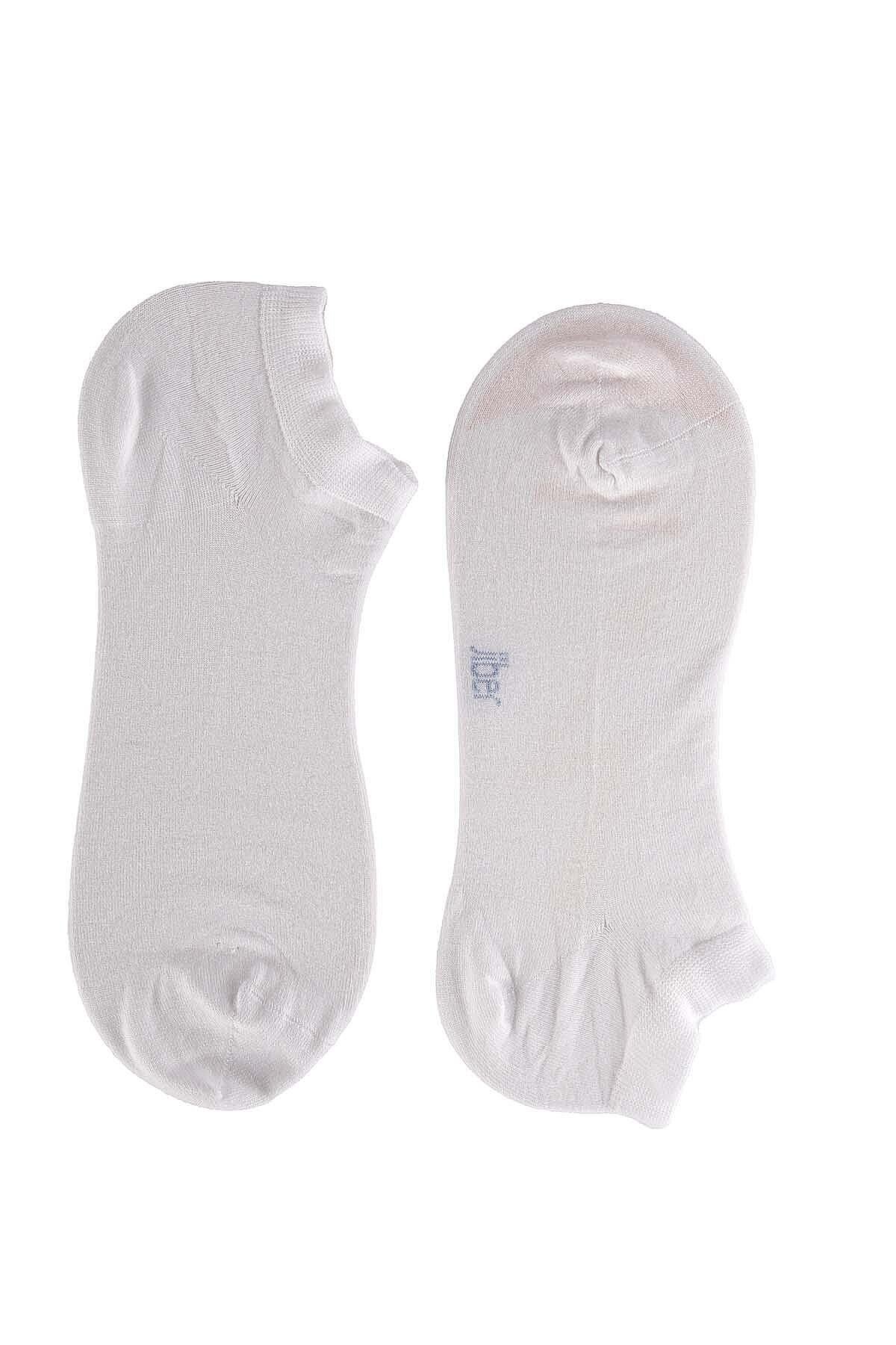 6100 Jiber Erkek Modal Patik 12li Beyaz - 5