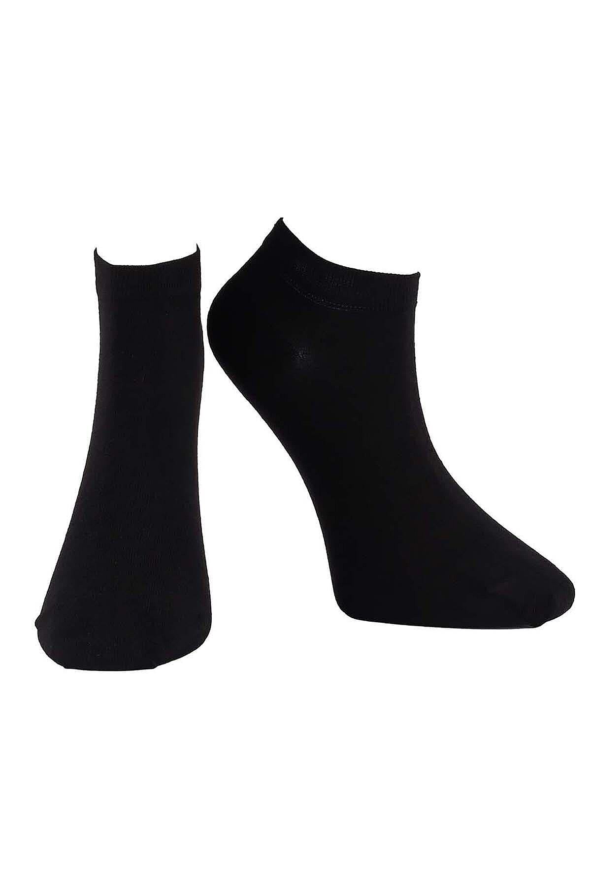 6100 Jiber Erkek Modal Patik 12li Siyah - 4