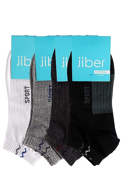 6303 Jiber Erkek Cotton Patik 12li Karışık - JİBER