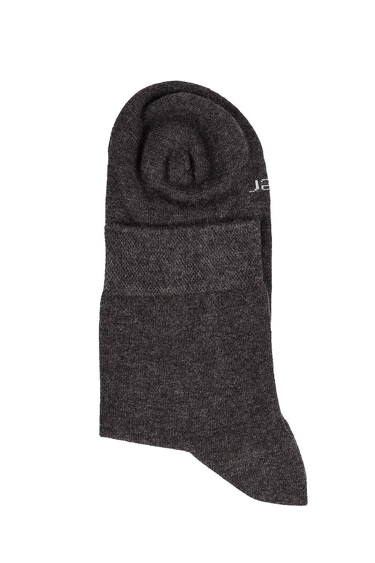 6401 Jiber Erkek Modal Konç Patik 12li Antrasit - 2