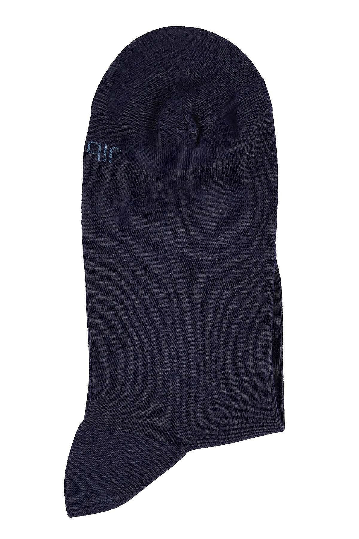 6401 Jiber Erkek Modal Konç Patik 12li Lacivert - 4