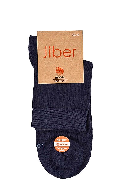 6401 Jiber Erkek Modal Konç Patik 12li Lacivert - JİBER