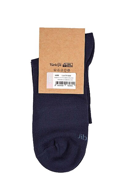 6401 Jiber Erkek Modal Konç Patik 12li Lacivert - JİBER (1)