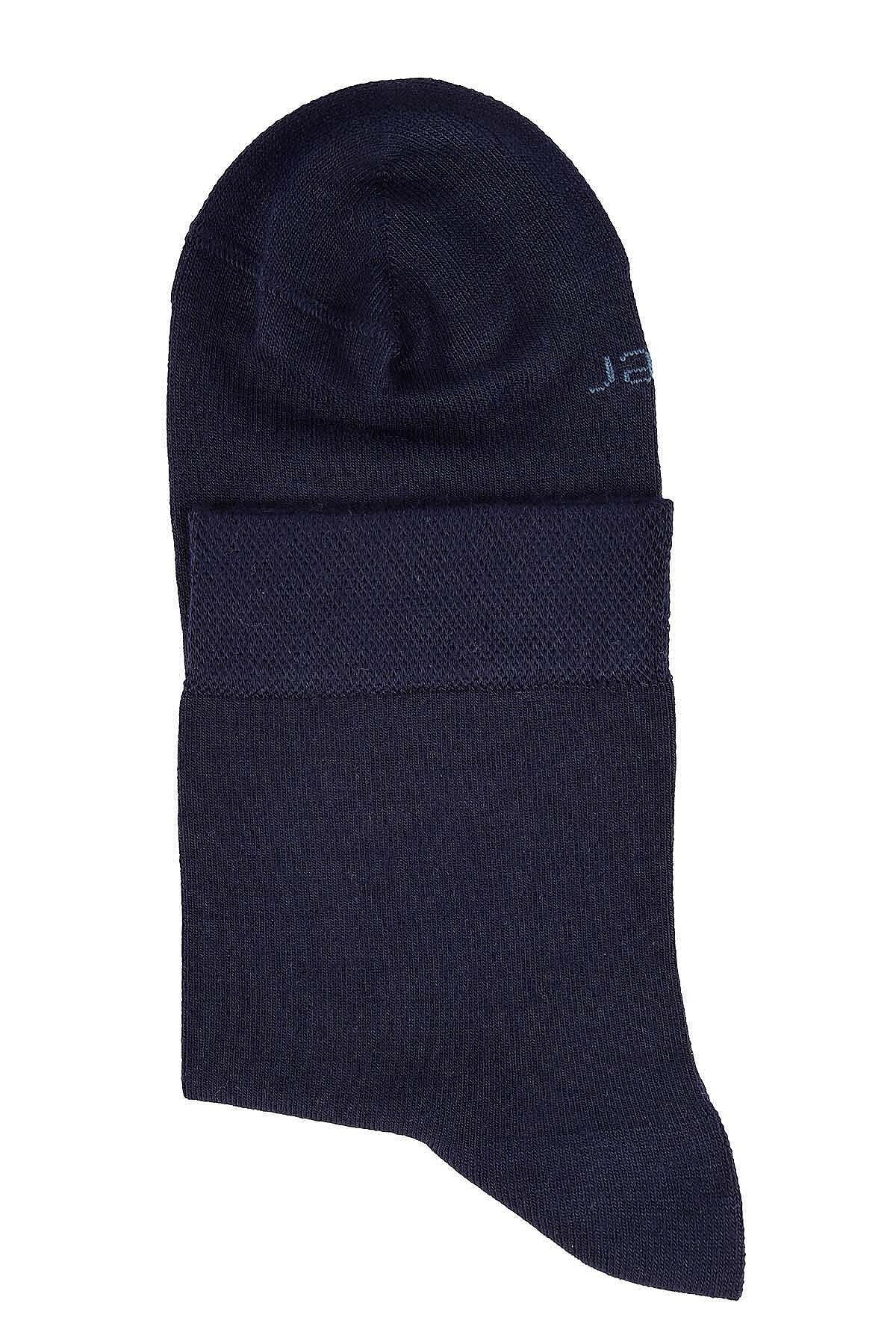 6401 Jiber Erkek Modal Konç Patik 12li Lacivert - 3