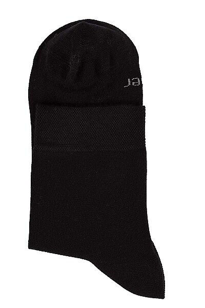 6401 Jiber Erkek Modal Konç Patik 12li Siyah - 6