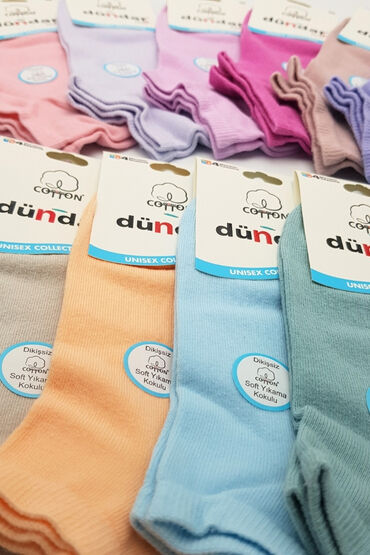 6500 Dündar Comfort Penye Patik 12'li Açık Asorti - DÜNDAR ÇORAP (1)