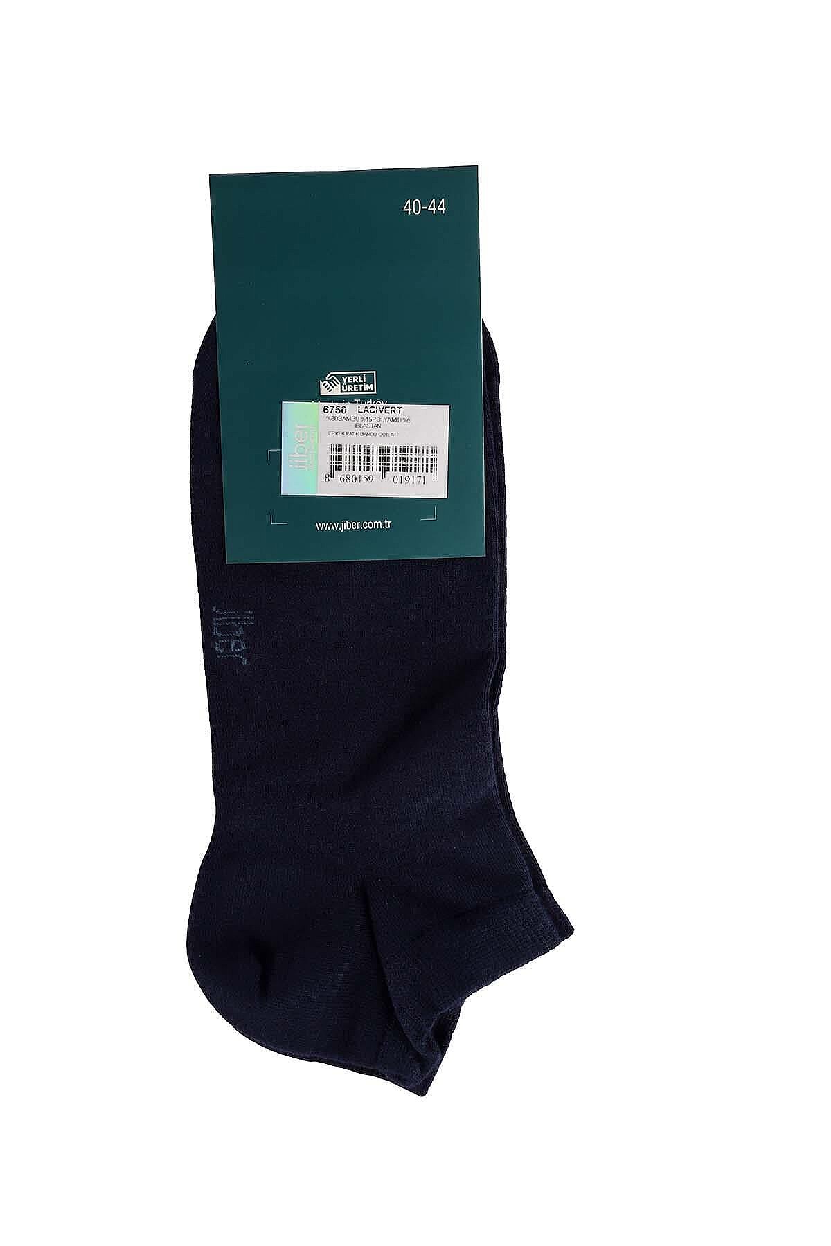 6750 Jiber Erkek Bambu Patik 12li Lacivert - 4