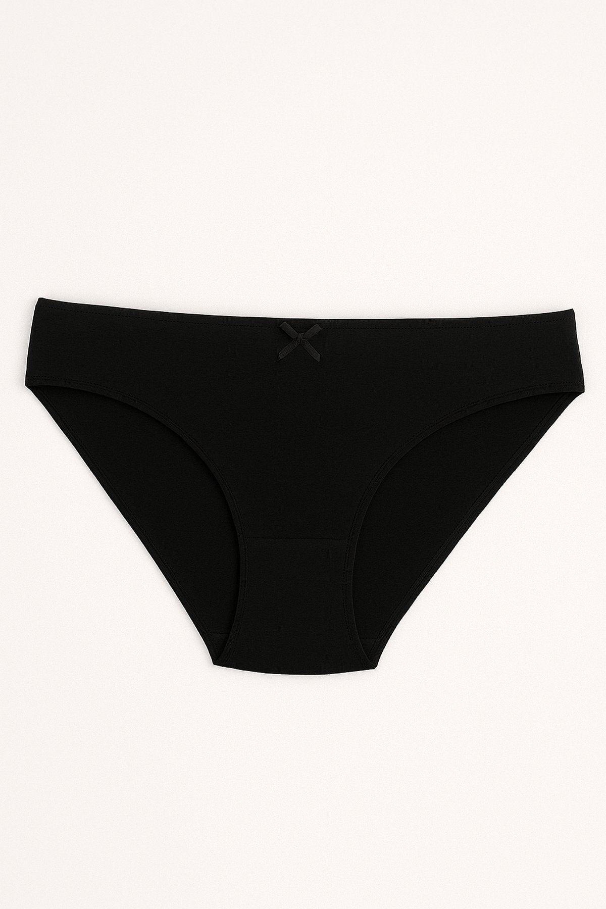 678 Tutku Kadın İncebel Fiyonklu Bikini 12'li Paket Siyah - 1